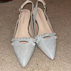 Silver Glittery Heels